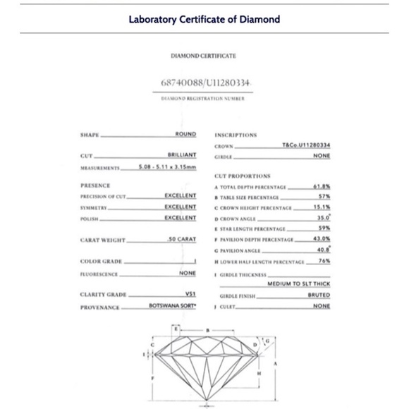 Tiffany & Co Yellow Gold .5ct Diamond Ring - Picture 14 of 15